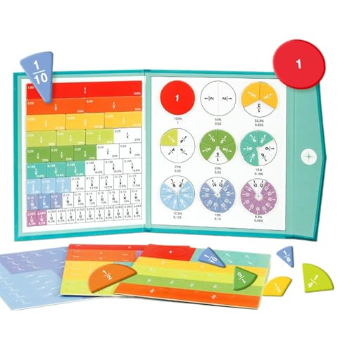 Magnetisches Bruchrechnen Demonstrationsbuch | Mathematische Bruchteile Lernmagnete Puzzles - Praktische Bausteine Für Tischgrundschule Unterricht Homeschool Schüler Kinder Jugendliche Kleinkinder Magnetisches Bruchrechnen Demonstrationsbuch | Mathematische Bruchteile Lernmagnete Puzzles - Praktische Bausteine Für Tischgrundschule Unterricht Homeschool Schüler Kinder Jugendliche Kleinkinder von Generic