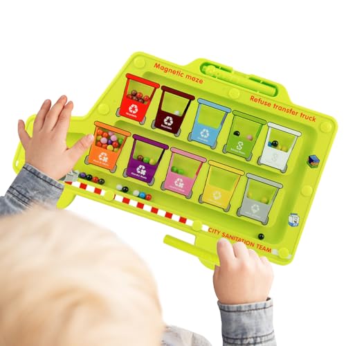 Magnetisches Labyrinth mit Farben und Zahlen - Lernbrett für chromatisches Kombinieren | Lernspiel für Feinmotorik und Kinderzählen 2-6 Jahre Magnetisches Labyrinth mit Farben und Zahlen - Lernbrett für chromatisches Kombinieren | Lernspiel für Feinmotorik und Kinderzählen 2-6 Jahre von Generic