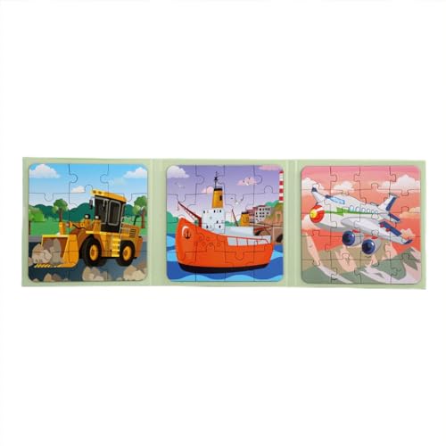 Magnetisches Puzzle, magnetisches Puzzle-Buch | Bauernhof-Faltpuzzle-Sets, Bauernhof-Cartoon-Puzzle, Lernbuch für Jungen und Mädchen, frühe Bildung von Generic