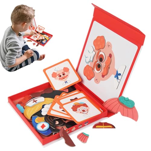 Magnetisches Puzzle-Buch, magnetisches Spielzeug – Magnetische Reiseaufkleber Sensory Sensory aus Holz – Lernspiel kombiniert Puzzle Board für und Mädchen Magnetisches Puzzle-Buch, magnetisches Spielzeug – Magnetische Reiseaufkleber Sensory Sensory aus Holz – Lernspiel kombiniert Puzzle Board für und Mädchen von Generic