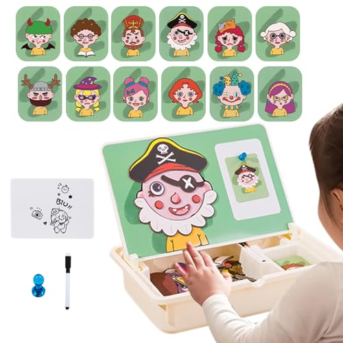 Magnetisches Puzzlespiel Mit Aufbewahrungsbox | Pädagogisches Magnetisches Puzzlespiel Für Vorschulkinder | Indoor-Spiel-Aktivitäten Und Reisespiele Mit Etui | Für Kinder ab 3 Jahren Magnetisches Puzzlespiel Mit Aufbewahrungsbox | Pädagogisches Magnetisches Puzzlespiel Für Vorschulkinder | Indoor-Spiel-Aktivitäten Und Reisespiele Mit Etui | Für Kinder ab 3 Jahren von Generic