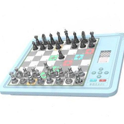 Magnetisches Schachspiel, 3 Spielmodi, Elektronisches Schachspiel mit KI-Gegner für, Anfängereltern für Training und Reisen (Blue) von Generic