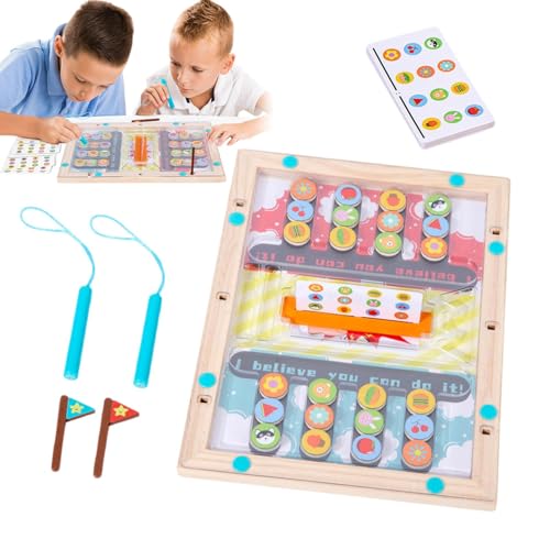 Magnetisches Schachspiel, Magnetspiele für Kinder | Tisch-Magnet-Brettspiel für 2 Spieler | Unterhaltsames, pädagogisches magnetisches Strategiespiel für Kindertag, Erntedankfest, Ostern von Generic