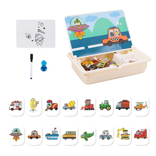 Magnetisches Spielzeug, Zuordnungsspiel Lernspielzeug, Kreative Reisespiele Mit Tragecase Für Kinder Ab 3 Mädchen Zuhause Kindergarten Spiel Magnetisches Spielzeug, Zuordnungsspiel Lernspielzeug, Kreative Reisespiele Mit Tragecase Für Kinder Ab 3 Mädchen Zuhause Kindergarten Spiel von Generic
