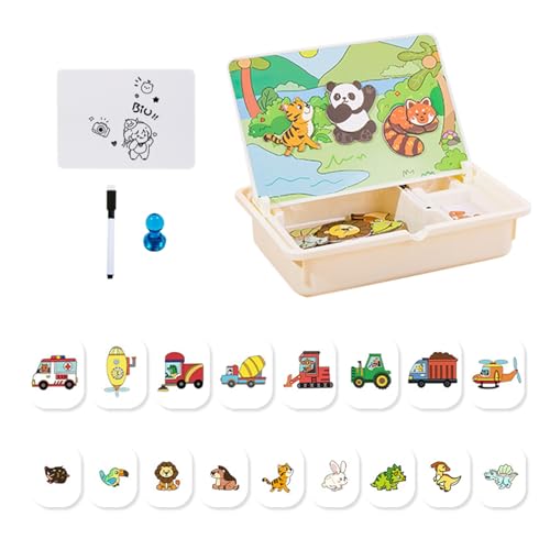 Magnetisches Spielzeug,Zuordnungsspiel Lernspielzeug - Kreative Reisespiele Mit Tragecase Für Kinder Ab 3 Mädchen Zuhause Kindergarten Spiel Magnetisches Spielzeug,Zuordnungsspiel Lernspielzeug - Kreative Reisespiele Mit Tragecase Für Kinder Ab 3 Mädchen Zuhause Kindergarten Spiel von Generic