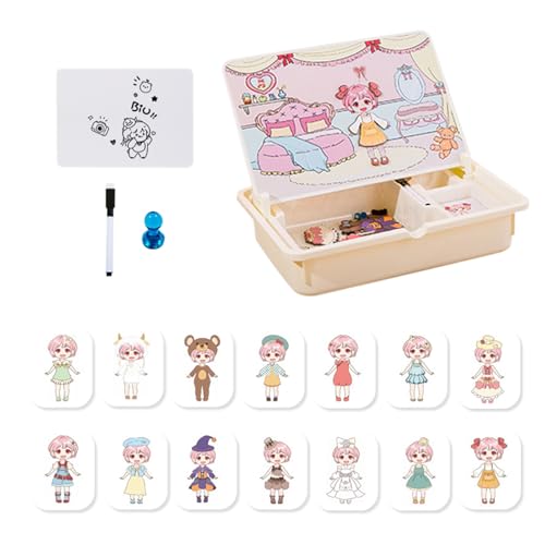 Magnetisches Spielzeug,Zuordnungsspiel Lernspielzeug | Kreative Reisespiele Mit Tragecase Für Kinder Ab 3 Mädchen Zuhause Kindergarten Spiel Magnetisches Spielzeug,Zuordnungsspiel Lernspielzeug | Kreative Reisespiele Mit Tragecase Für Kinder Ab 3 Mädchen Zuhause Kindergarten Spiel von Generic