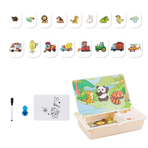 Magnetisches Spielzeug | Zuordnungsspiel Lernspielzeug,Kreative Reisespiele Mit Tragecase Für Kinder Ab 3 Mädchen Zuhause Kindergarten Spiel Magnetisches Spielzeug | Zuordnungsspiel Lernspielzeug,Kreative Reisespiele Mit Tragecase Für Kinder Ab 3 Mädchen Zuhause Kindergarten Spiel von Generic