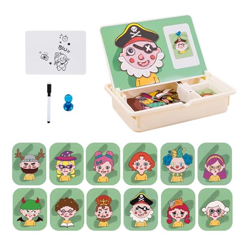 Magnetisches Spielzeug - Zuordnungsspiel Lernspielzeug - Kreative Reisespiele Mit Tragecase Für Kinder Ab 3 Mädchen Zuhause Kindergarten Spiel Magnetisches Spielzeug - Zuordnungsspiel Lernspielzeug - Kreative Reisespiele Mit Tragecase Für Kinder Ab 3 Mädchen Zuhause Kindergarten Spiel von Generic