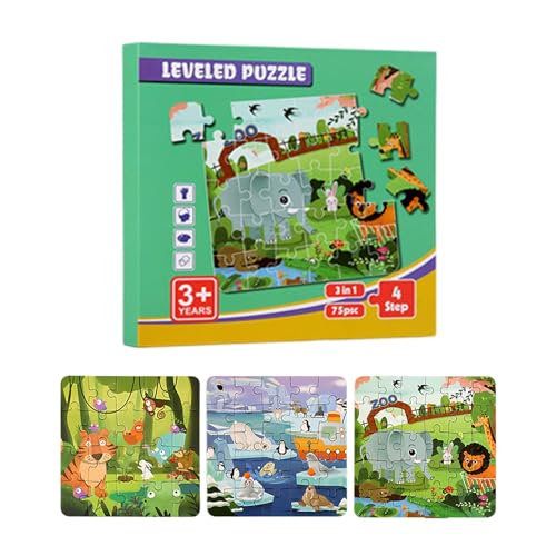 Magnetpuzzle, Magnetpuzzle für Kinder - Montessori-Puzzle-Spielzeug,Interaktive Puzzles für Kinder ab 3 Jahren, Magnet-Puzzlebuch für Kleinkinder, Reise-Puzzlespielzeug für Kinder von Generic