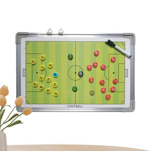 Magnettafel für Fußballtraining | abwischbare Strategie-Tafel mit 2 Markern, tragbar zum Üben und Wachstum von Spielern Magnettafel für Fußballtraining | abwischbare Strategie-Tafel mit 2 Markern, tragbar zum Üben und Wachstum von Spielern von Generic