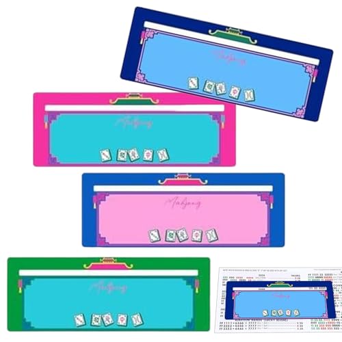 Mahjong-Liniendetektor, Mah Jong Lineal Guide | 4 Stück für Senioren Erwachsene Reise Camping Auto Picknick Abend Spiele Mahjong-Liniendetektor, Mah Jong Lineal Guide | 4 Stück für Senioren Erwachsene Reise Camping Auto Picknick Abend Spiele von Generic