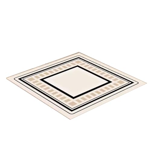 Mahjong-Matte, beige, quadratisch, geräuschreduzierende Spieltisch-Abdeckung für Pokerkarten- und Tisch-Kachelspiele (5, 70 x 70 cm, 27,6 x 27,6 Zoll) von Generic