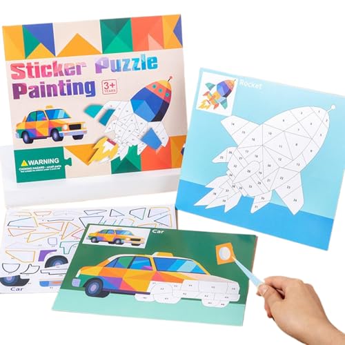 Malen nach Aufklebern – 3D-Puzzle Sticker Lernspiel Feinmotorik | Gehirnspiele Lernspielzeug Feinmotorik Lernen Kindergarten Malen nach Aufklebern – 3D-Puzzle Sticker Lernspiel Feinmotorik | Gehirnspiele Lernspielzeug Feinmotorik Lernen Kindergarten von Generic
