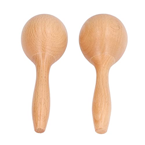 Maracas Hand Percussion, 14x5x5cm Helles Handgefühl Musik Maracas Kompakte Faia Holzmaterial für Spielkonzerte Maracas Hand Percussion, 14x5x5cm Helles Handgefühl Musik Maracas Kompakte Faia Holzmaterial für Spielkonzerte von Generic