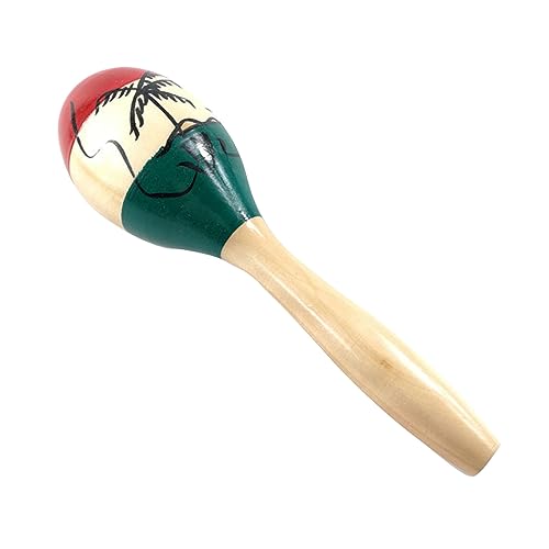 Maracas Musikinstrumente, Pädagogische Hölzerne Maracas -Rasseln für Partys (Lange Kokos) von Generic