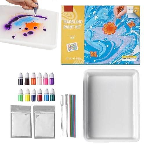 Marmorier-Malset für Kinder, Marmor-Malerei-Kits - Wasser-Malset für Kinder - Ideen für kreative Geschenke Kunst und Handwerk für Mädchen und im Alter einschließlich Marmorier-Malset für Kinder, Marmor-Malerei-Kits - Wasser-Malset für Kinder - Ideen für kreative Geschenke Kunst und Handwerk für Mädchen und im Alter einschließlich von Generic