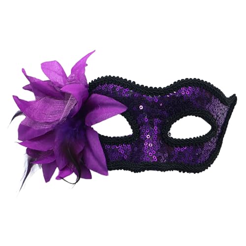 Maskenball Maske Damen Karneval Halbmaske Fasching Maskerade Karnevalsmasken Gesicht Kostüm Fasching Verkleidun Augenmaske Karneval Venezianischen Masquerade Maske von Generic