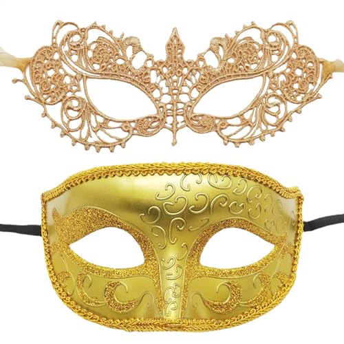 Maskerade-Gesichtsbedeckung, Maskenball | 2 Stück kreative Frauenmasken-Gesichtsabdeckung - Maskenball-Dekorationen, Party-Kostüme, Kopfschmuck für Damen und Herren von Generic