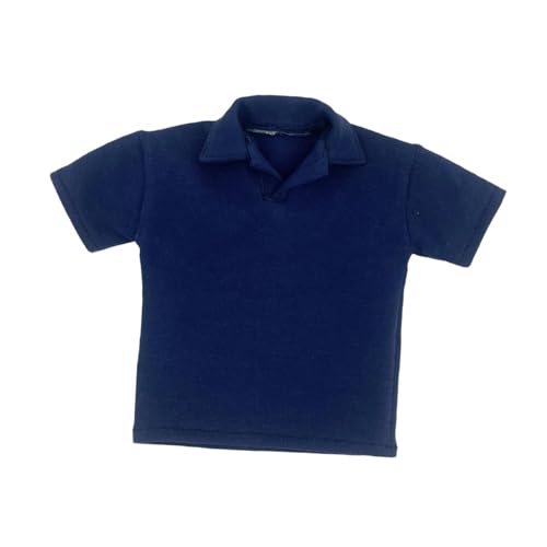 Maßstab 1:6, Männliches Revers T Shirt, Verkleiden, Einfach zu Bedienen, Praktisches Kostümzubehör, Figurenkostüm für 30,5 cm, Purpurblau von Generic