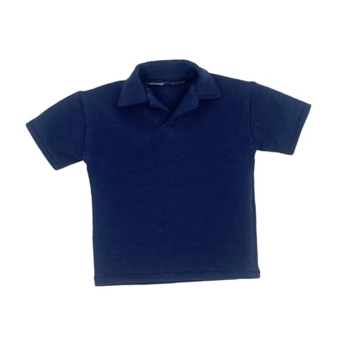 Maßstab 1:6, Männliches Revers T Shirt, Verkleiden, Einfach zu Bedienen, Praktisches Kostümzubehör, Figurenkostüm für 30,5 cm, Purpurblau von Generic