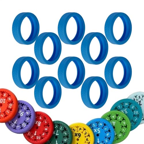 Mathe-Spinner-Abdeckungen, Mathe-Fidget-Spielzeug-Abdeckung - 10 Stück Fidget Toys Aufbewahrungsbox Multiplikation Fidget Toy Case,Verschleißfeste sensorische Fidget-Spielzeug-Abdeckung, Handspinner-A von Generic