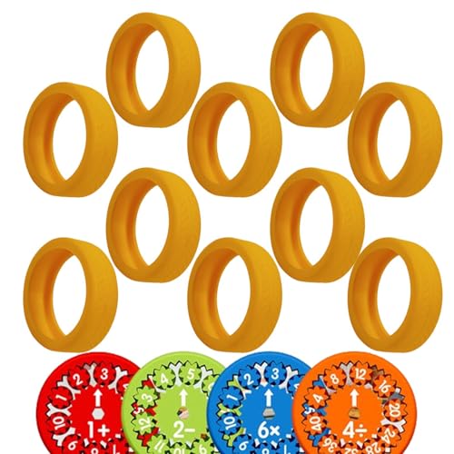 Mathe-Spinner-Abdeckungen, Mathe-Fidget-Spielzeug-Abdeckung | Silikon Reise Fidget Case Multiplikation Fidget Toy Case - Verschleißfeste sensorische Fidget-Spielzeug-Abdeckung, Handspinner-Aufbewahrun von Generic