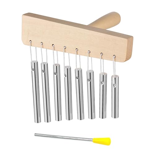 Meditationsglocken, Handglocken | Windspiele mit 8 Tönen - Windspiele für Aufmerksamkeit im Klassenzimmer, Musikdekoration, Meditationszubehör, Instrument Meditationsglocken, Handglocken | Windspiele mit 8 Tönen - Windspiele für Aufmerksamkeit im Klassenzimmer, Musikdekoration, Meditationszubehör, Instrument von Generic