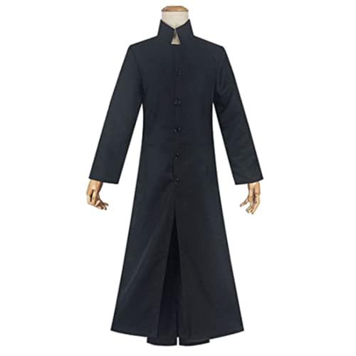 Anime Cosplay Kostüm Schwarzer Umhang Kimono Outfit Mit Perücke Uniform Halloween(Schwarz B,L) Anime Cosplay Kostüm Schwarzer Umhang Kimono Outfit Mit Perücke Uniform Halloween(Schwarz B,L) von Generic