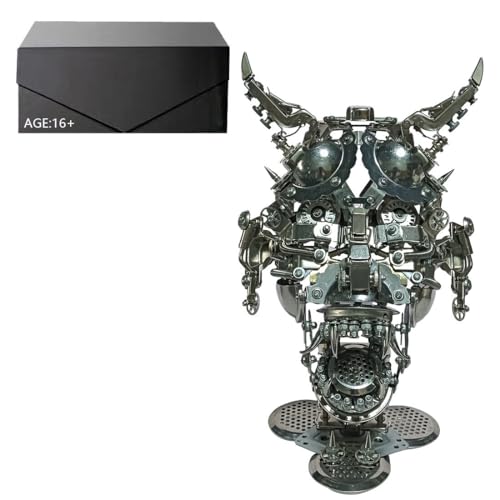 Metall 3D Modell, 3D Metall Puzzle Maske Kit Modellbausatz Erwachsene, 950 Teile 3D Puzzle Laserschnitt Metallbausatz 3D Konstruktionsspielzeug Metall Puzzle von Generic