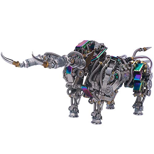 Metall DIY Montage Bull Modell Simulierte Dekoration Bull Metall Modell Kit 3D Puzzle Erwachsene von Generic