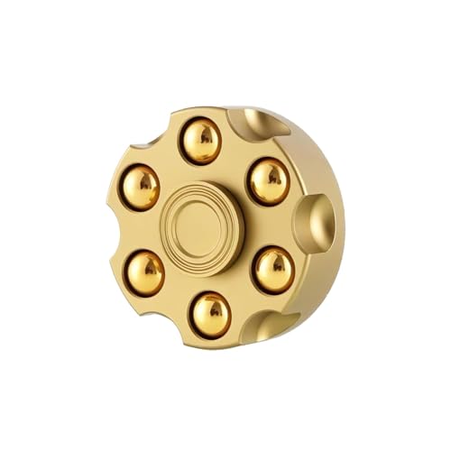 Metall Fidget Spinner Spielzeug für Erwachsene,Fidget Spinner Metall Edelstahl Lager Hochgeschwindigkeit Stressabbau Spinner ADHD Anti Angst Spielzeug,EDC Fidget Spinner Spielzeug (Gold) von Generic