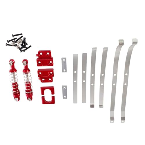 Metall Upgrade Teile RC Auto Zubehör Ersatz Ersatzteile für 1/12 RC LKW, Rot von Generic