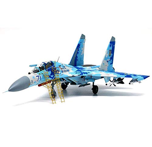 Militärische Modellbausätze, Militärjägermodell, Druckguss, Legierung, Maßstab 1:72, ukrainische Luftwaffe, 2016 Su-27, Camo Fighter, Spielzeug und Dekorationen von Generic