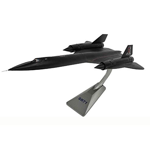 Militärmodellbausätze, Druckgussmodell eines Militärkämpfers aus Legierung, SR-71 Blackbird Fighter USAF-Modell im Maßstab 1:72, Spielzeug und Dekorationen für Erwachsene, 17,7 Zol von Generic