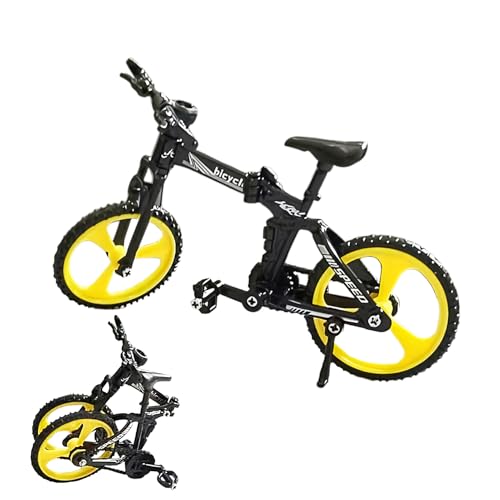 Mini Cycling Toy – Mini Finger Bike Toy für Kinder und Erwachsene | Modell von Fahrrädern in der Hand mit beweglichen Rädern, winziges Spielzeug zum Stressabbau für die Dekoration des Scri Mini Cycling Toy – Mini Finger Bike Toy für Kinder und Erwachsene | Modell von Fahrrädern in der Hand mit beweglichen Rädern, winziges Spielzeug zum Stressabbau für die Dekoration des Scri von Generic