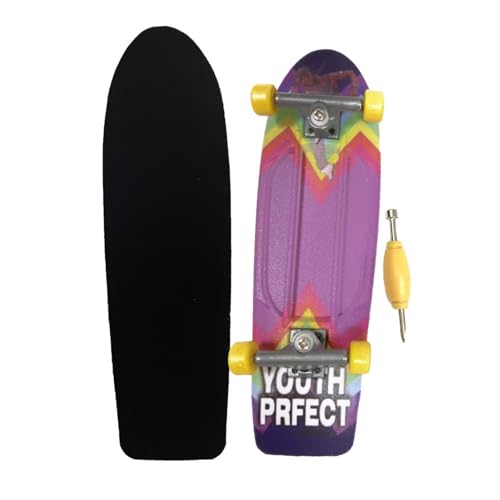 Mini-Skateboards - Rutschfestes kreatives Mini-Spielzeug - Lernspielzeug, professionelle, langlebige Finger-Skateboards für Kinder, Erwachsene, Teenager, Starter von Generic