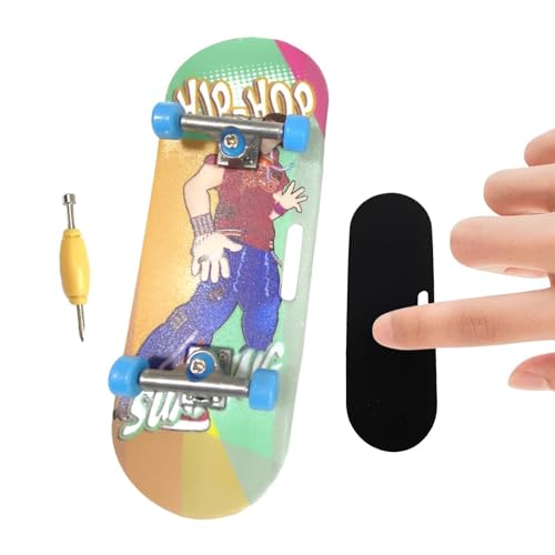 Mini-Skateboards für Finger,Rutschfestes kreatives Mini-Skateboard | Lernspielzeug, professionelle, langlebige Finger-Skateboards für Kinder, Erwachsene, Teenager, Starter von Generic