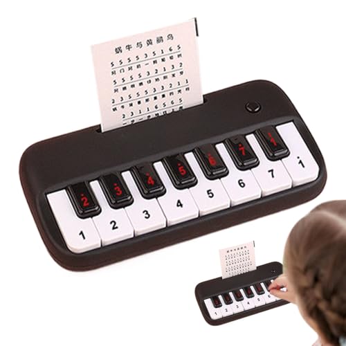 Miniatur Klavier-Ultra-Licht tragbare Tastatur, Reisespielzeug für Reise-fähige Musikpraxis | Kleines Klavier-Tastatur-Handheld 15-Tasten-Kompaktklavier für Starter, Kinder und Musikliebhaber im von Generic