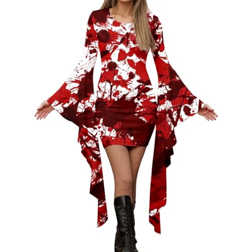 Mittelalter Kleid Damen Halloween Karneval KostüM Traditionelles Steampunk Partykleid Renaissance Kostüme Fledermausärmel Schulterfrei Kleider Retro Party Cosplay Mittelalter Kleid Damen Halloween Karneval KostüM Traditionelles Steampunk Partykleid Renaissance Kostüme Fledermausärmel Schulterfrei Kleider Retro Party Cosplay von Generic