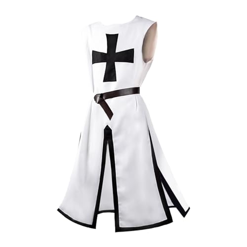 Mittelalter Kleidung Wikinger Tunika Lang Ritter Waffenrock Kreuzritter Tempelritter Fasching LARP Cospaly Kostüm Renaissance Vintage Trachtenhemd Mittelalter Kleidung Wikinger Tunika Lang Ritter Waffenrock Kreuzritter Tempelritter Fasching LARP Cospaly Kostüm Renaissance Vintage Trachtenhemd von Generic