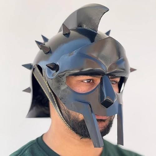 Mittelalterlicher griechischer Gladiatorenhelm für Rollenspiele Maximus Decimus Meridians Rüstung Helm Bestes Geschenk für Ihn von Generic