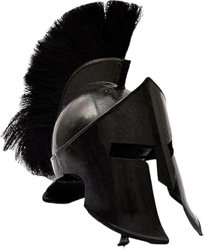 Mittelalterlicher griechischer Spartaner-Helm 300 Film König Leonidas Römerhelm Schwarz Finish von Generic