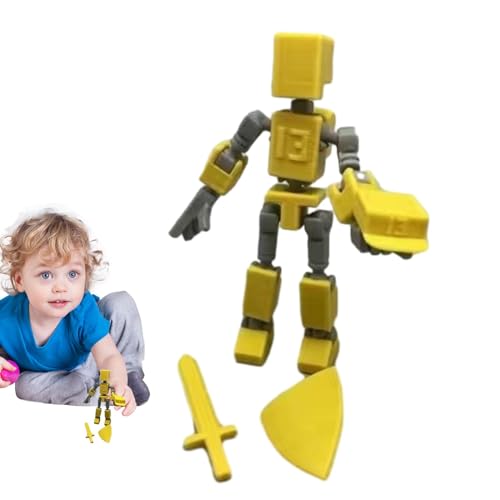 Mobiler Roboter mit mehreren Gelenken, bewegliche Figuren – 3D-gedruckte Figur | Büroroboter-Spielzeug, mobiles Spielzeug mit mehreren Gelenken, Actionfiguren mit mehreren Gelenken für Erwachsene und von Generic