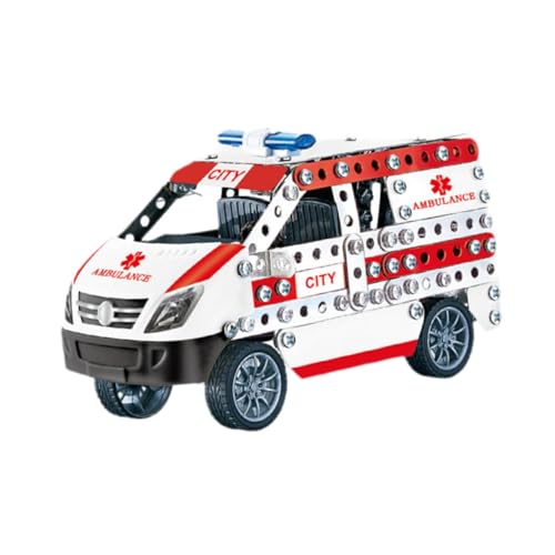 Modell Auto Kits Fahrzeuge Spielzeug Stem Gebäude Spielzeug Set Montage Set Spielzeug für Mädchen Geschenke, Krankenwagen von Generic