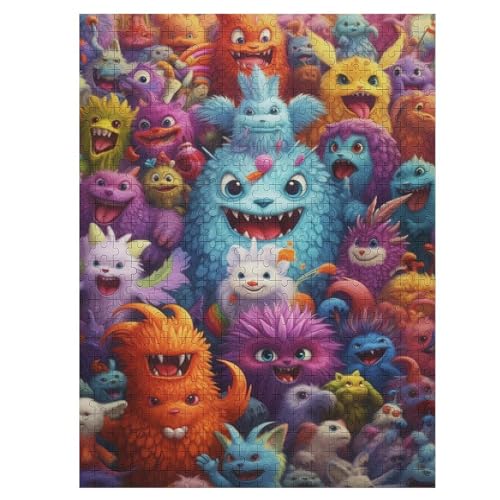 Monsters - 1000 Teile Puzzle – - Hochauflösendes - Gelegenheitsspiel – 1000 Teile Holzpuzzle 500 PCS von Generic