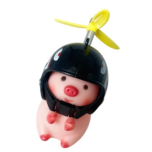 Motorrad-Lenker-Spielzeug – niedliche Lenker-Tierpuppe, Lenker-Dekoration, Schweinefigur | Figur-Lenker-Cartoon-Ornament, Cartoon-Schweine-Puppe, Roller-Lenker- für Kinder und Erwachsene von Generic