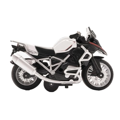 Motorrad-Modellspielzeug, Maßstab 1:14, Zurückziehbares Offroad-Motorradspielzeug für und (White) von Generic