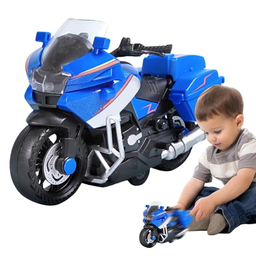 Motorrad Spielzeug,Motorrad Modell,Lustiges Motorrad Spielzeug mit Blinklicht | Spielzeug für Trägheit Fahrzeuge, Motorradmodelle mit Licht und Sound für Wohnzimmer, Schlafzimmer, Camer von Generic