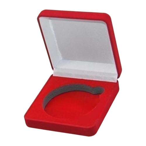 Münzpräsentationsbox, Aufbewahrungsbox für Sammelkoffer, Challenge-Münzenbox für Souvenirs, Rot Münzpräsentationsbox, Aufbewahrungsbox für Sammelkoffer, Challenge-Münzenbox für Souvenirs, Rot von HuadaXtai