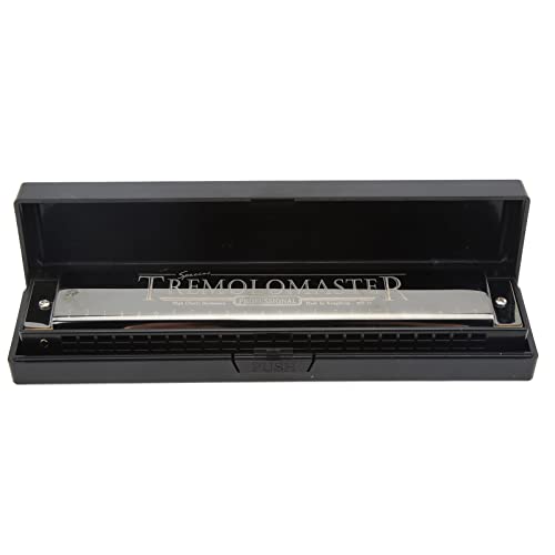 Mundharmonica 24 Löcher C Key Tremolo Mundorgan mit Fall für Anfänger Kinder Erwachsene von Generic